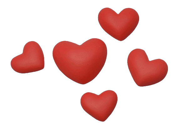 CUKROWE CZERWONE SERDUSZKA