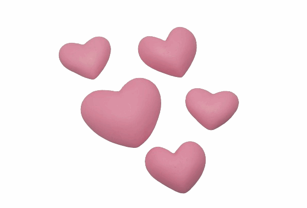 CUKROWE RÓŻOWE SERDUSZKA