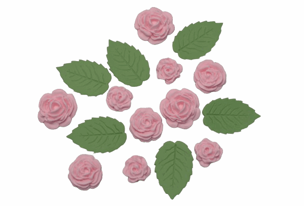 BUKIET JASNYCH RÓŻOWYCH RÓŻ