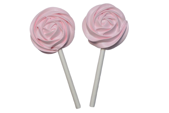 RÓŻOWE BEZOWE LIZAKI