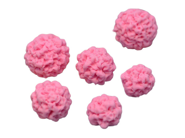 CUKROWE RÓŻOWE POMPONIKI