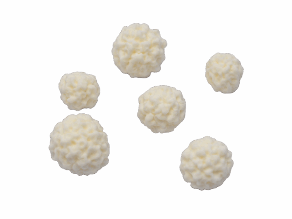 CUKROWE BIAŁE POMPONIKI