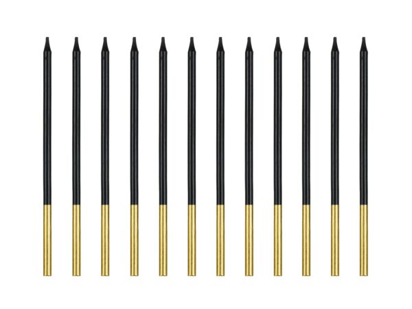 ŚWIECZKI URODZINOWE CZARNE