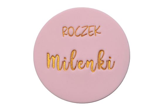 TABLICZKA PERSONALIZOWANA Z IMIENIEM - RÓŻOWA