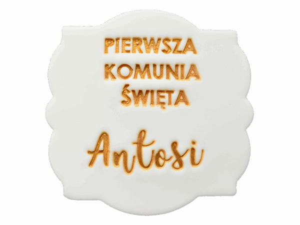 PERSONALIZOWANA TABLICZKA PIERWSZA KOMUNIA ŚWIĘTA
