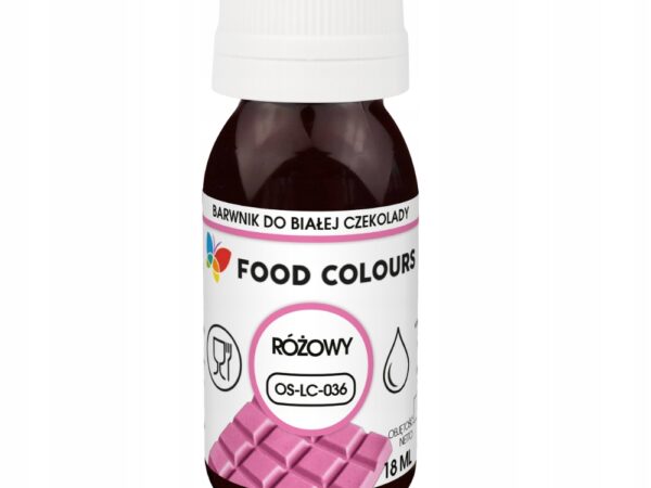 Barwnik spożywczy do mas tłustych Pink różowy Food Colours 18ml