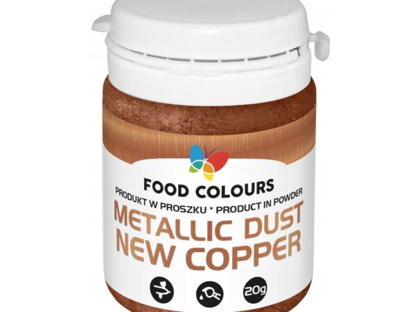 Miedziany złoty pyłek spożywczy Metallic Dust Copper 20g Food Colours