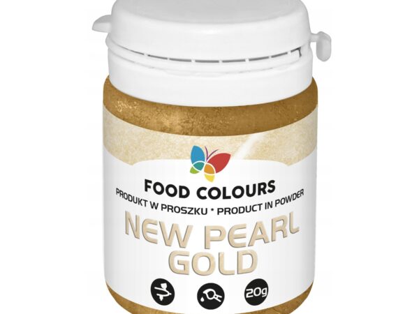 Perłowe złoto pyłek spożywczy do tortów Pearl Gold 20g Food Colours