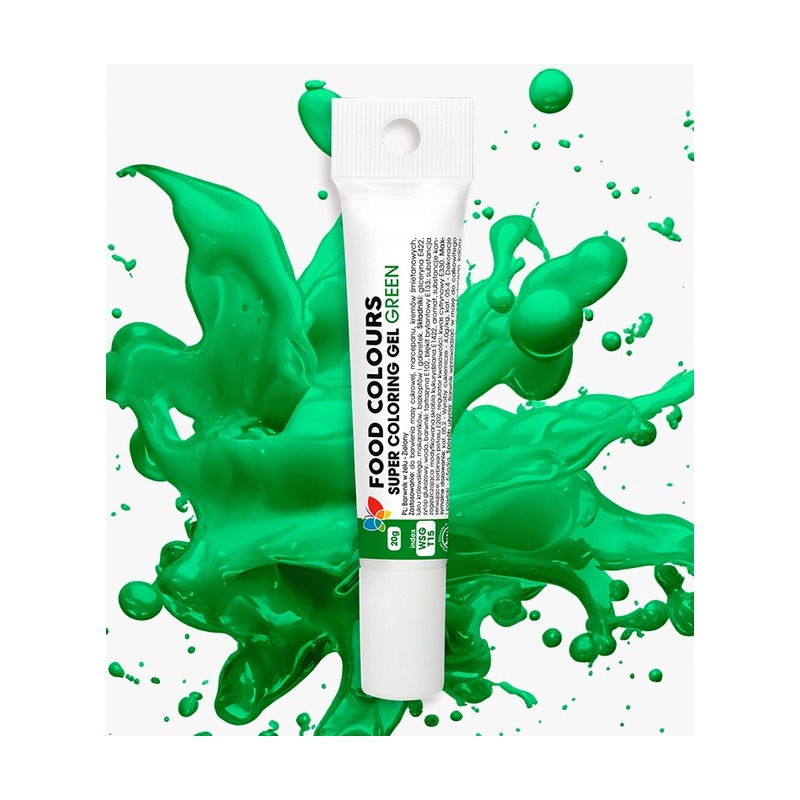 Barwnik żelowy spożywczy zielony 20g Food Colours