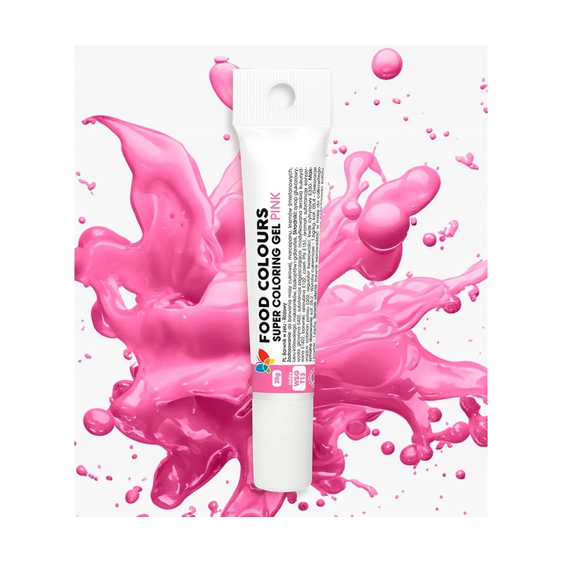 Barwnik żelowy spożywczy różowy 20g Food Colours