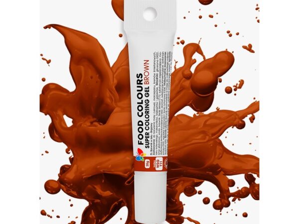 Barwnik żelowy spożywczy brązowy 20g Food Colours