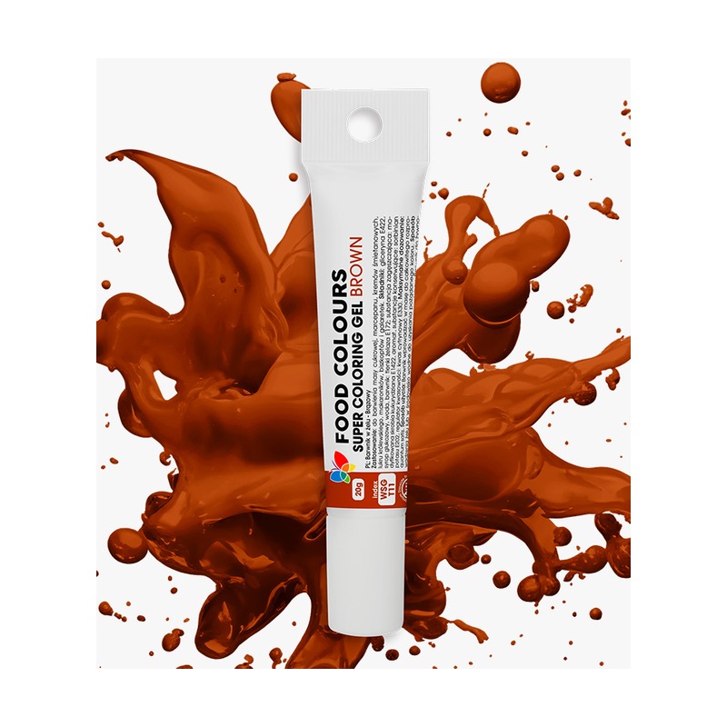 Barwnik żelowy spożywczy brązowy 20g Food Colours