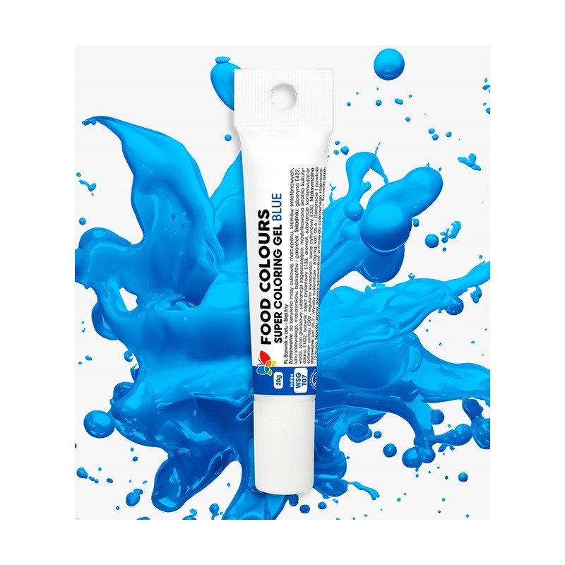 Barwnik żelowy spożywczy błękitny niebieski 20g Food Colours