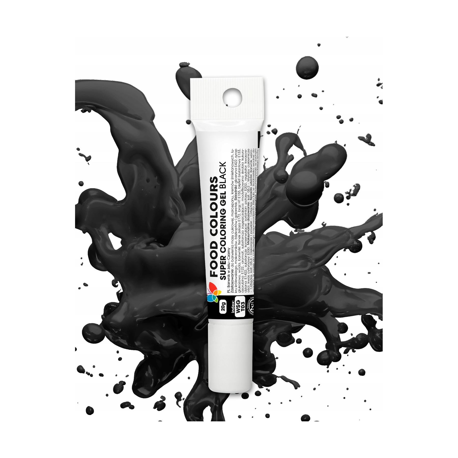 Barwnik żelowy spożywczy czarny 20g Food Colours