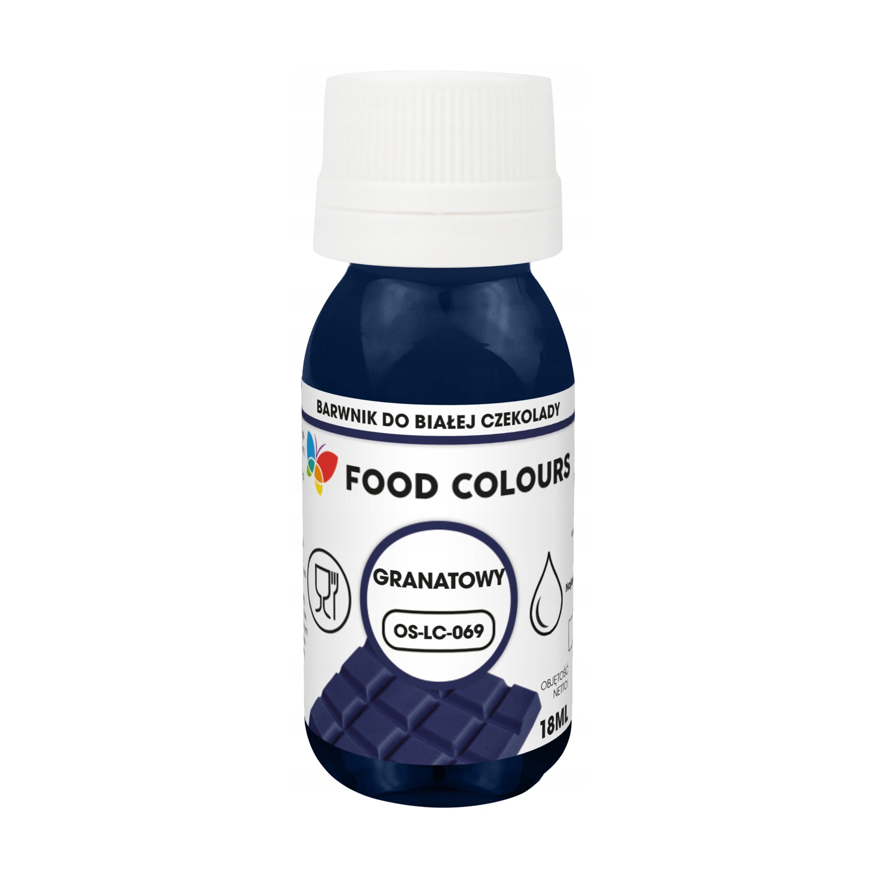 Barwnik spożywczy do mas tłustych Navy Blue granatowy Food Colours 18 ml
