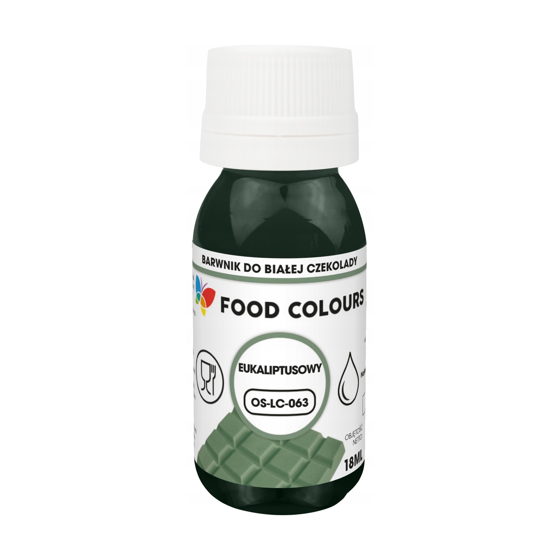 Barwnik do mas tłustych Eucalyptus eukaliptusowy Food Colours 18ml