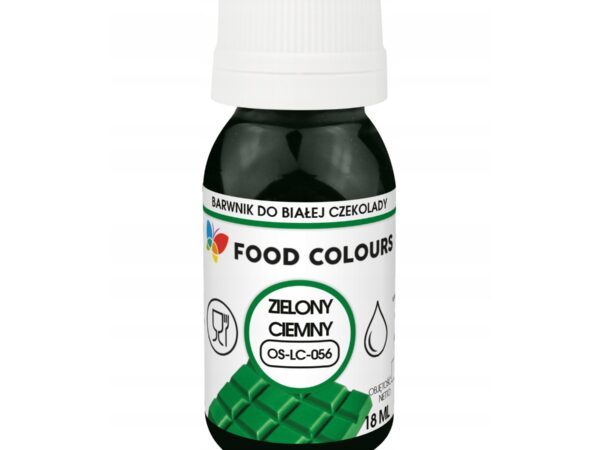 Barwnik spożywczy do mas tłustych Dark Green zielony Food Colours 18ml