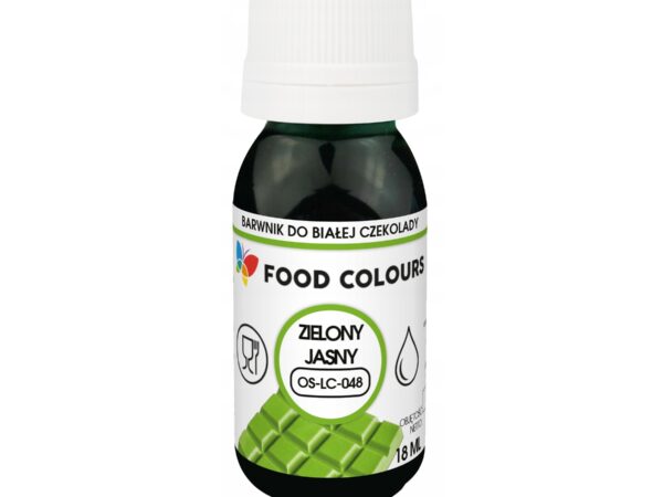 Barwnik spożywczy do mas tłustych Light Green zielony Food Colours 18 ml