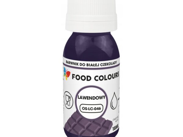 Barwnik spożywczy do mas tłustych Lavender lawendowy Food Colours 18 ml