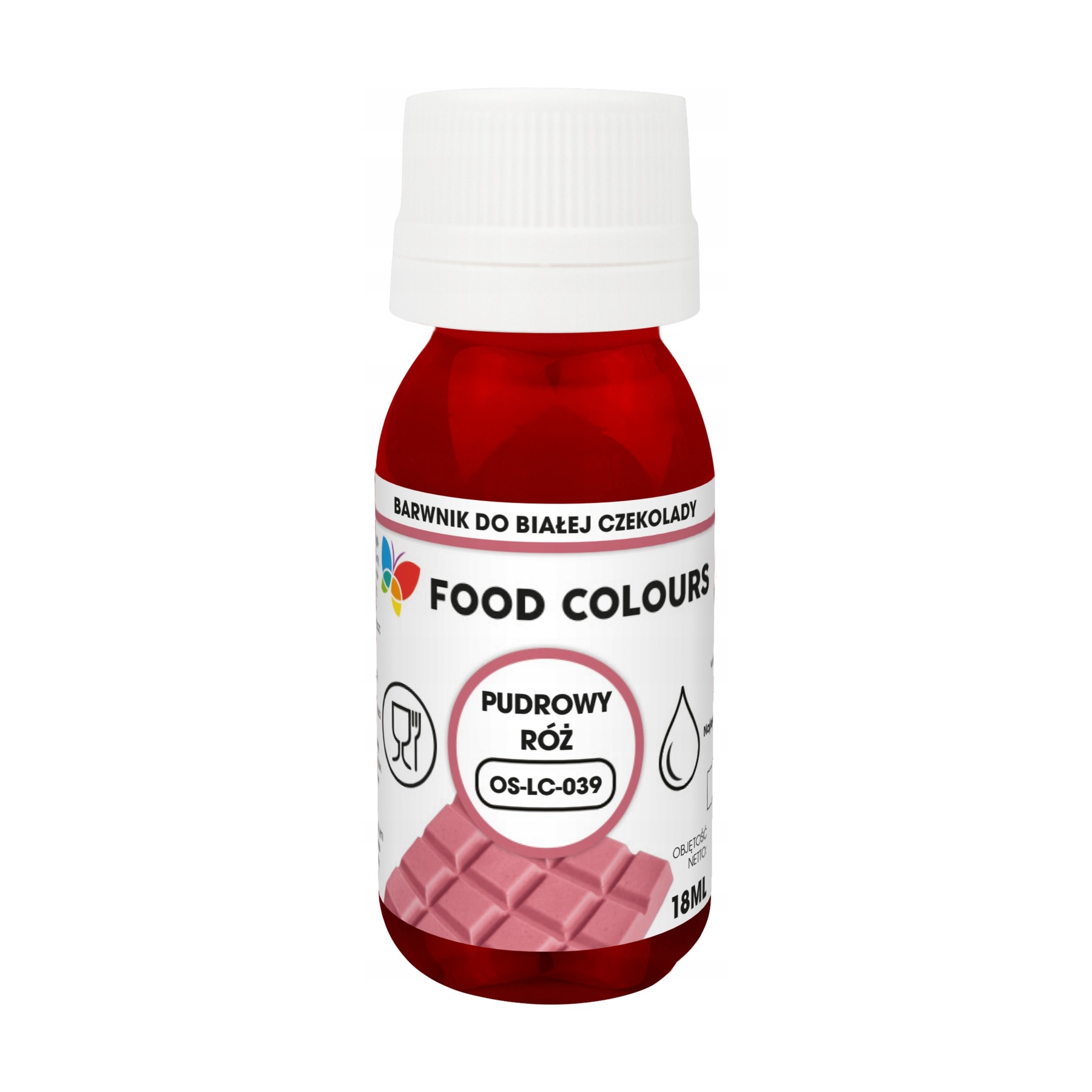 Barwnik spożywczy do mas tłustych Dusk Rose pudrowy róż Food Colours 18 ml