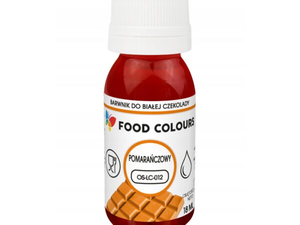 Barwnik spożywczy do mas tłustych Orange pomarańczowy Food Colours 18ml