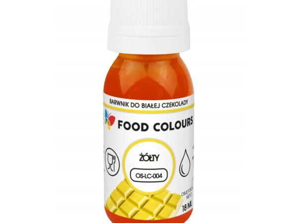 Barwnik spożywczy do mas tłustych Yellow żółty Food Colours 18ml