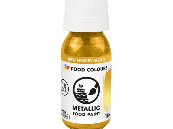Farbka metaliczna spożywcza Honey Gold miodowe złoto Food Colours 18ml
