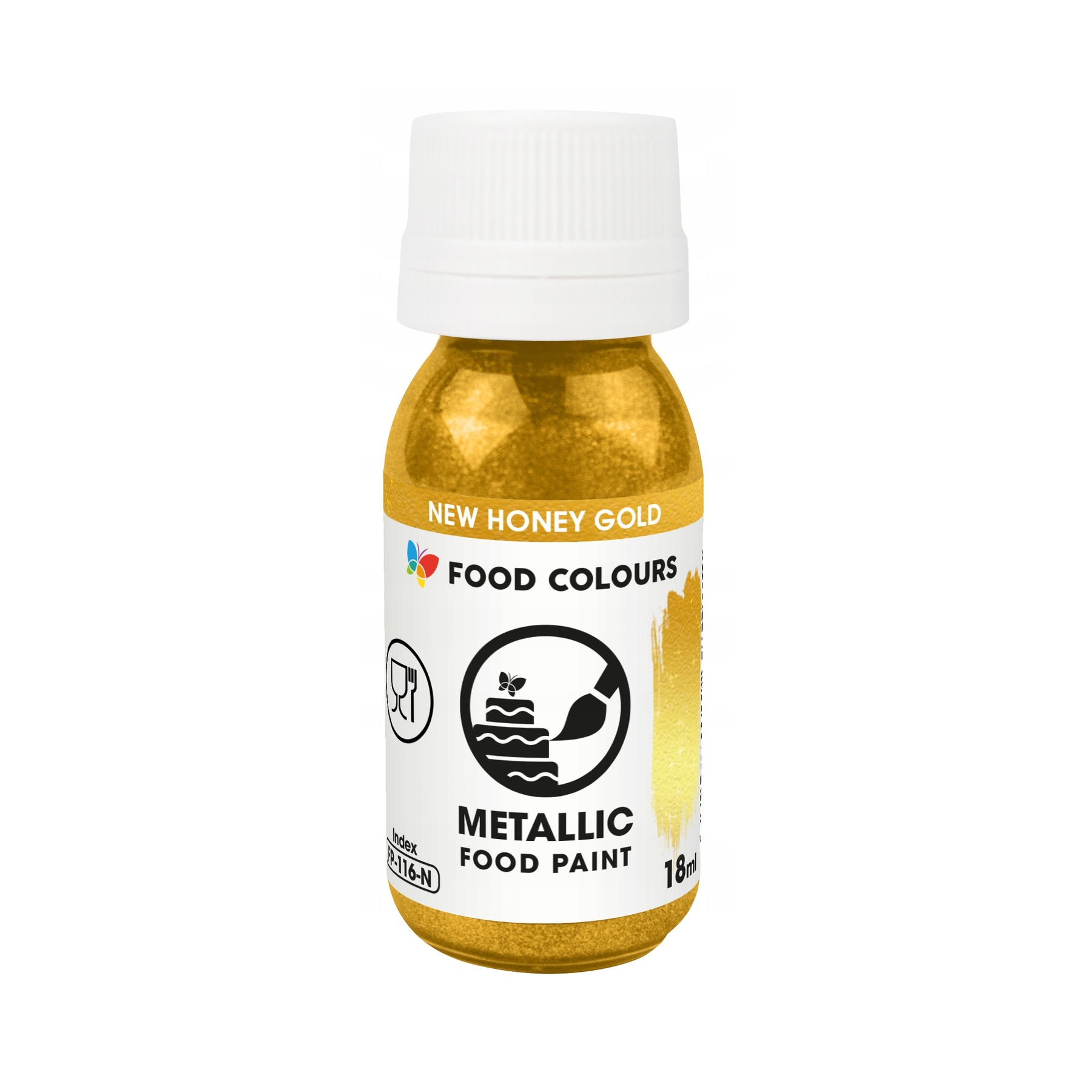 Farbka metaliczna spożywcza Honey Gold miodowe złoto Food Colours 18ml