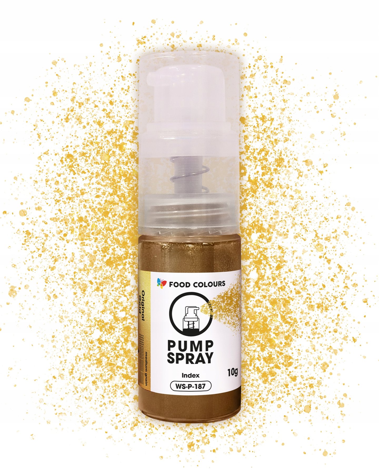 Złoty brokat spożywczy z pompką do tortów Original Gold 5g Food Colours