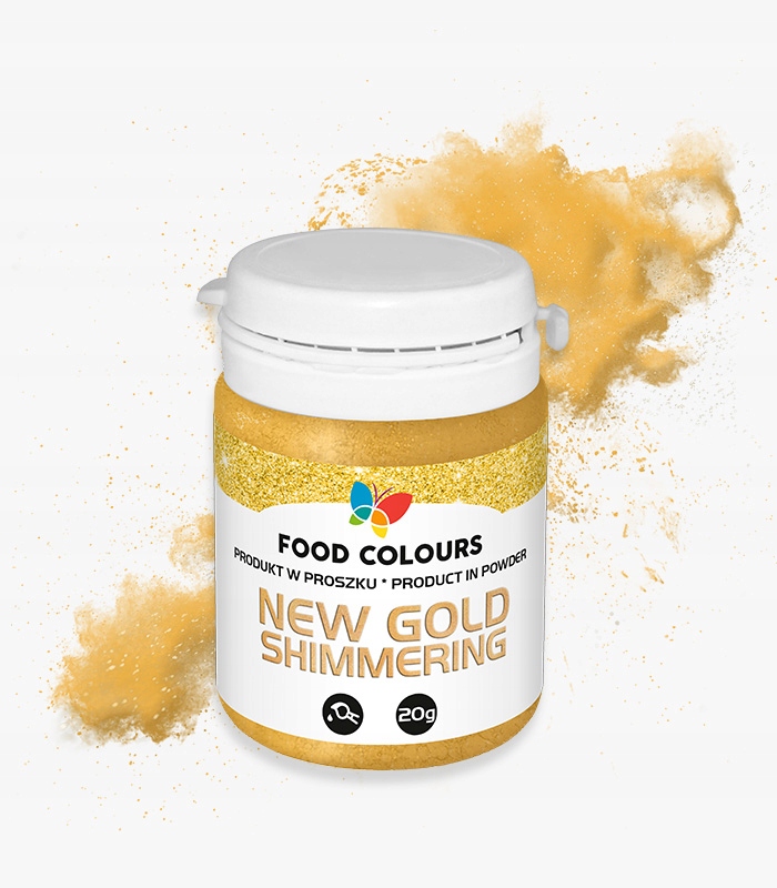 Złoty pyłek spożywczy Gold Shimmering 20g efekt perłowy Food Colours