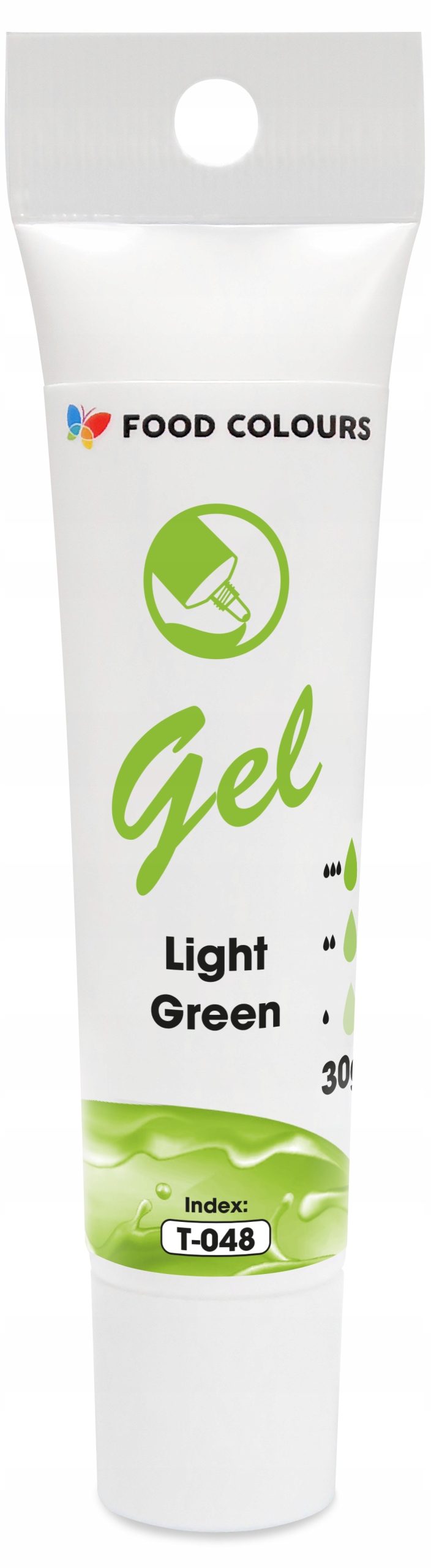 Barwnik spożywczy w żelu Light Green jasny zielony Food Colours 30 g