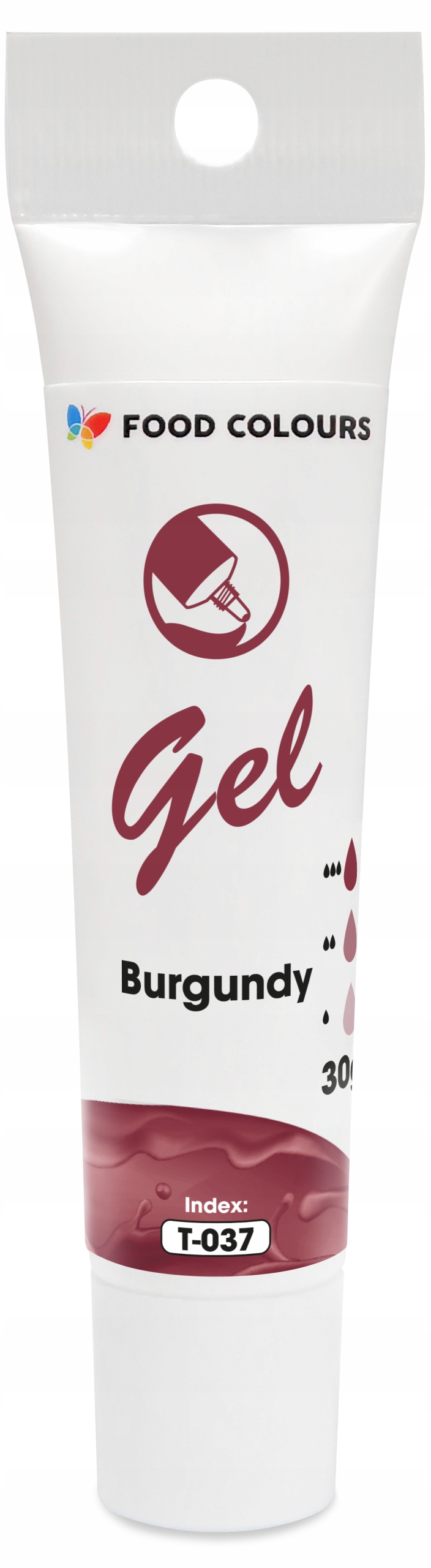 Barwnik spożywczy w żelu Burgundy bordowy Food Colours 30 g