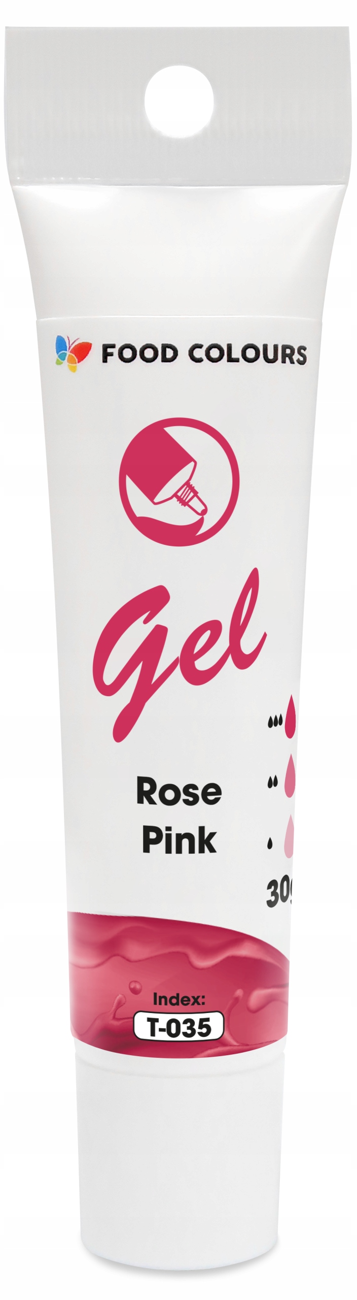 Barwnik spożywczy w żelu Rose Pink różowy Food Colours 30 g