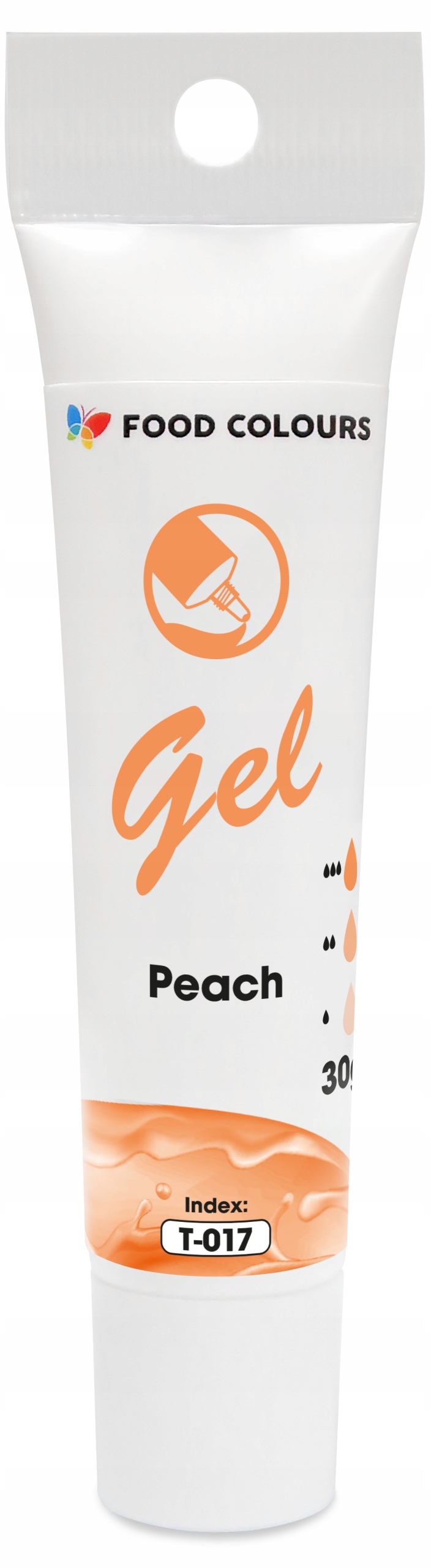 Barwnik spożywczy w żelu Peach brzoskwiniowy Food Colours 30 g